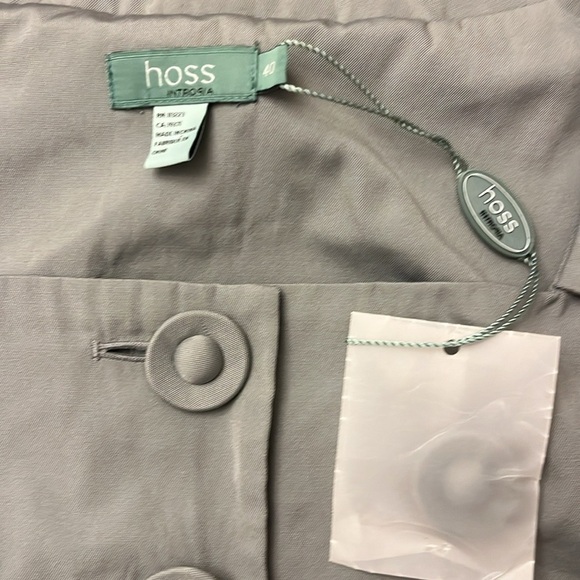 Hoss Intropia Women’s Knee Length Trench Coat LARGE Grey - Picture 5 of 7